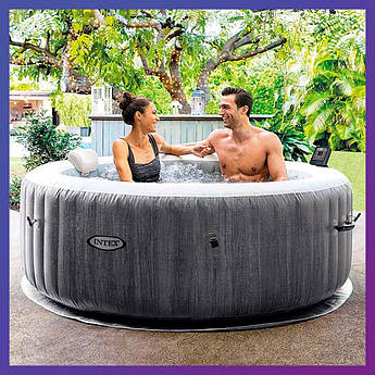 Надувний Спа Басейн джакузі Intex 28440 196 х 71 см із підсвіткою на 4 осіб