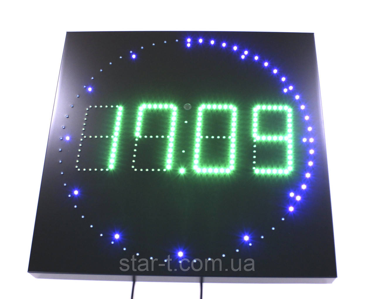 Светодиодные часы с секундами 550х550 - фото 1 - id-p758575540