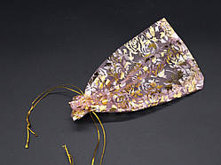 Подарункові мішечки з органзи для фурнітури Колір світло-рожева троянда. 13х18см / Подарункові мішечки з органзи для фурнітури