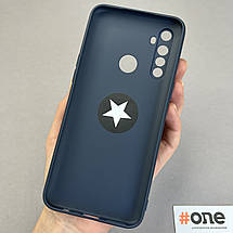 Чохол для Realme 6i матовий з кільцем підставкою щільний чохол на телефон реалмі 6і темно-синій HRG, фото 3