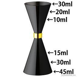 Джигер Mr. Slim (Чорне покриття / 30 мл. / 45 мл.)