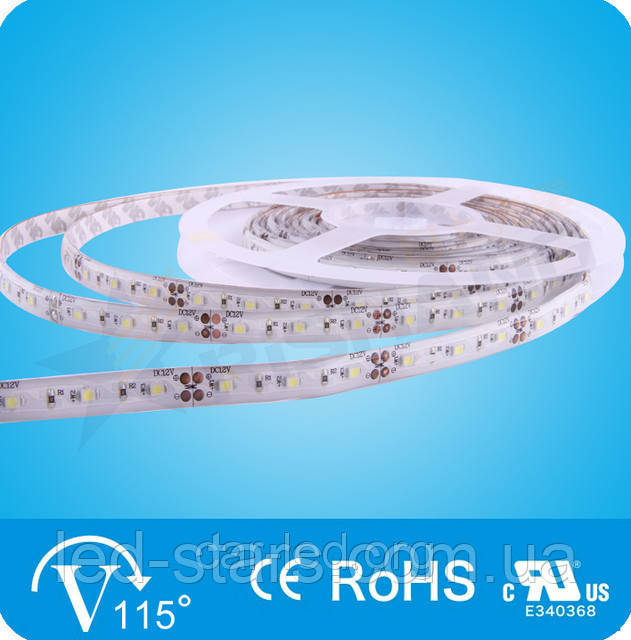 Белая 6,0W SMD3528 (60 LED/м) (w) 7120-7550K Outdoor IP65 Rishang Premium