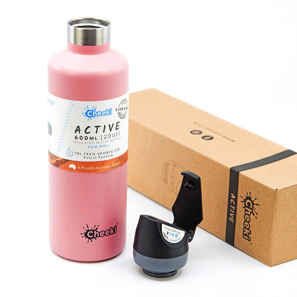 Термопляшка Cheeki Active Bottle Insulated 600 мл Pink (AIB600PK1)