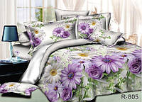 Красвое постельное белье с цветочным принтом "Мадонна" бязь Ранфорс