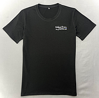 Черная молодежная футболка с рисунком и надписью, Мужская футболка для повседневной носки