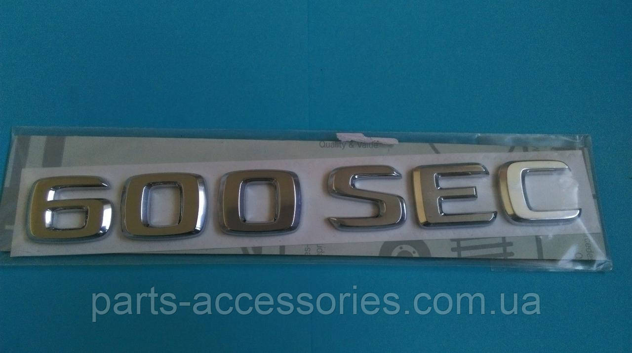 Mercedes CL купе W140 Ємблема задній значок 600SEC на кришку багажника Новий Оригінал, фото 1