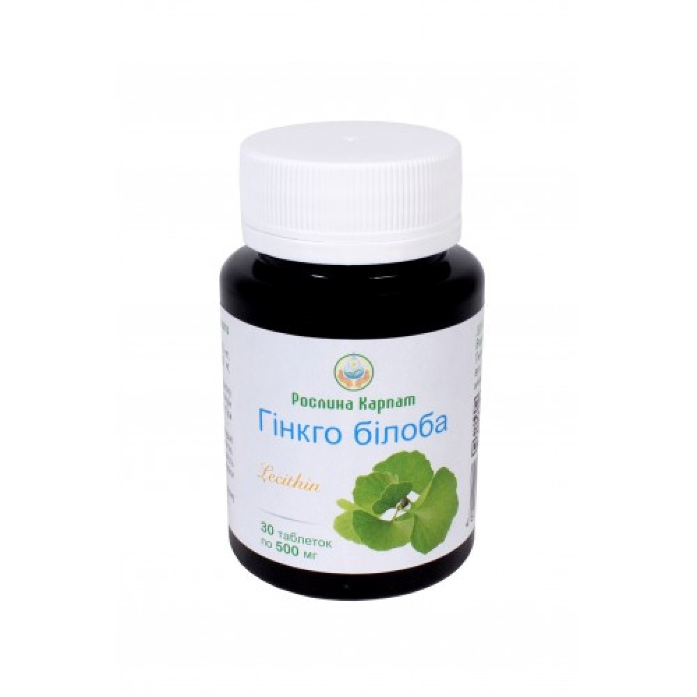 Купить Гинкго Билоба Lecithin Рослина Карпат 60 таблеток по 500 мг ...