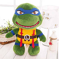 Мягкая плюшевая игрушка Черепашки Ниндзя Леднардо 25 см Ninja Turtles