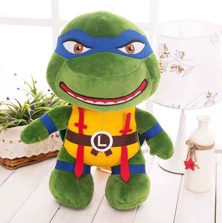 М'яка плюшева іграшка Черепашки Ніндзя Льоднардо 25 см Ninja Turtles