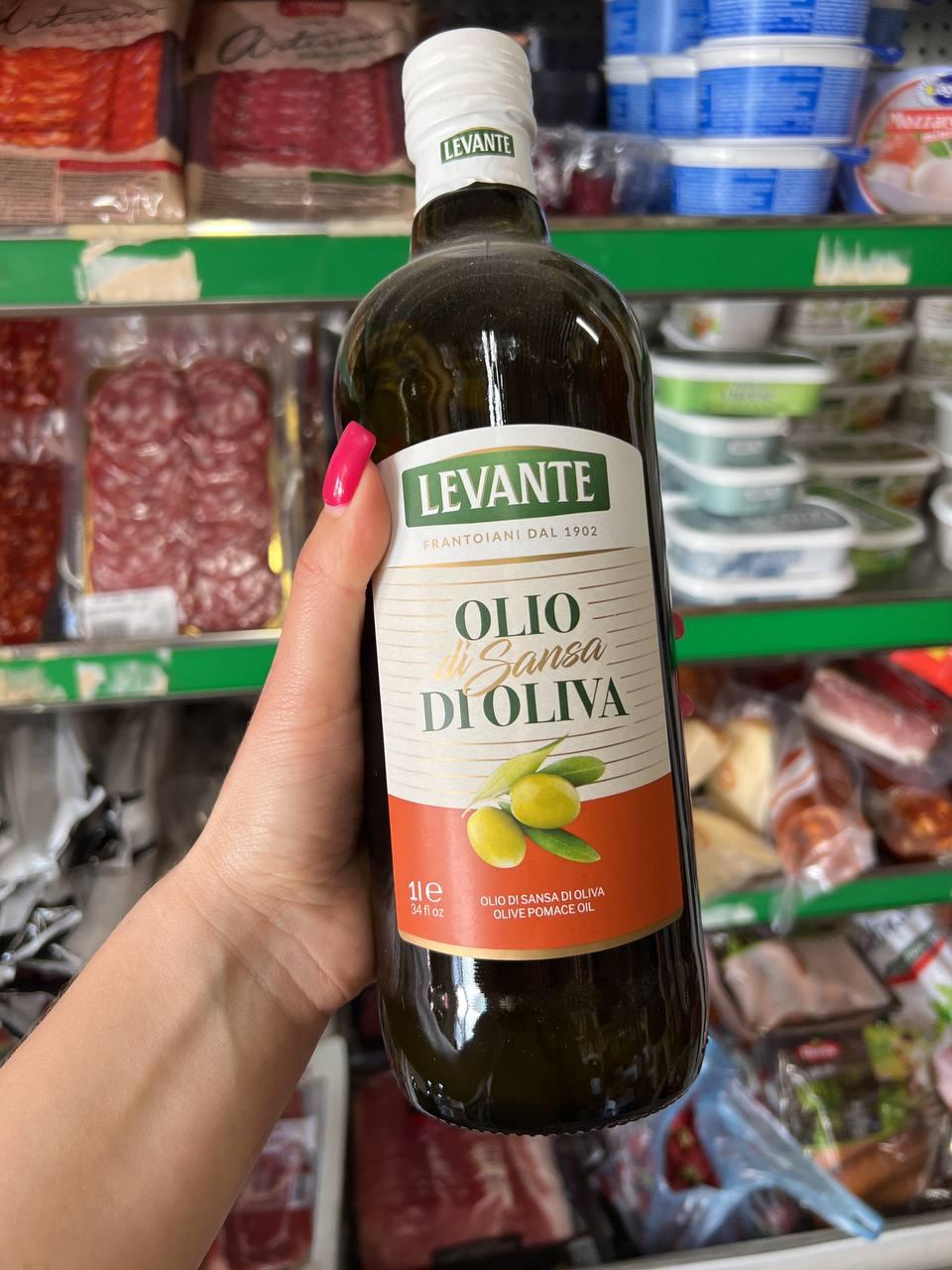 Оливкова олія Levante "Olio di sansa" 1л. Італія