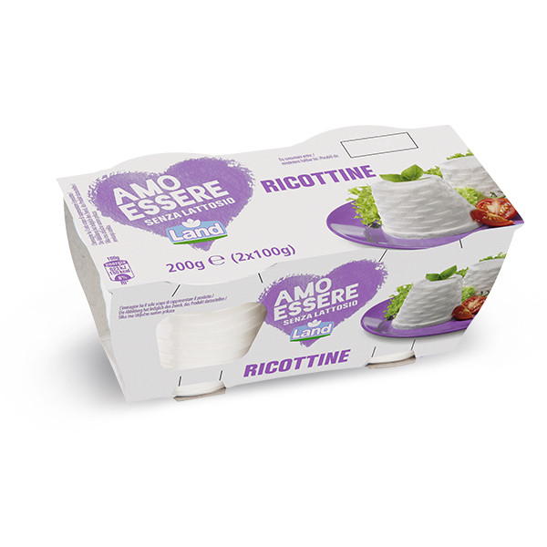 Cир безлактозний Ricottine Amo Essere 2х100гр