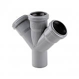 Хрестовина каналізаційна TA Sewage 50, 45°, фото 3