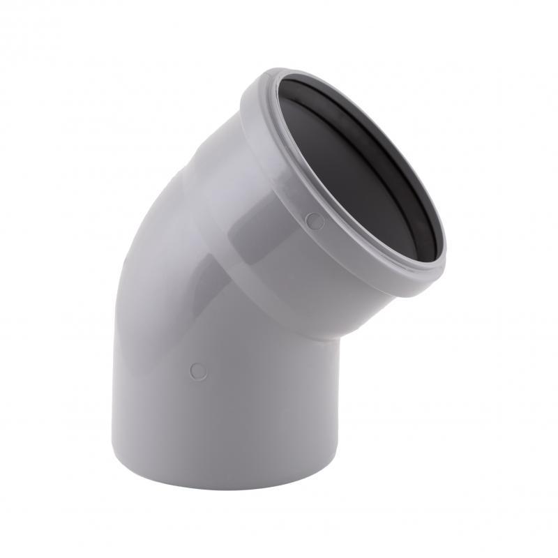 Коліно PPR каналізаційне TA Sewage 110, 45°, фото 1