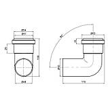 Коліно PPR каналізаційне TA Sewage 50, 90°, фото 2