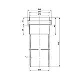 Труба PPR каналізаційна TA Sewage 50х2, 0,75 м, фото 2