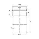Труба PPR каналізаційна TA Sewage 110х2,7, 0,25 м, фото 2