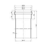 Труба PPR каналізаційна TA Sewage 110х2,7, 0,315 м, фото 2