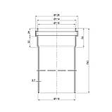 Труба PPR каналізаційна TA Sewage 110х2,7, 0,75 м, фото 2