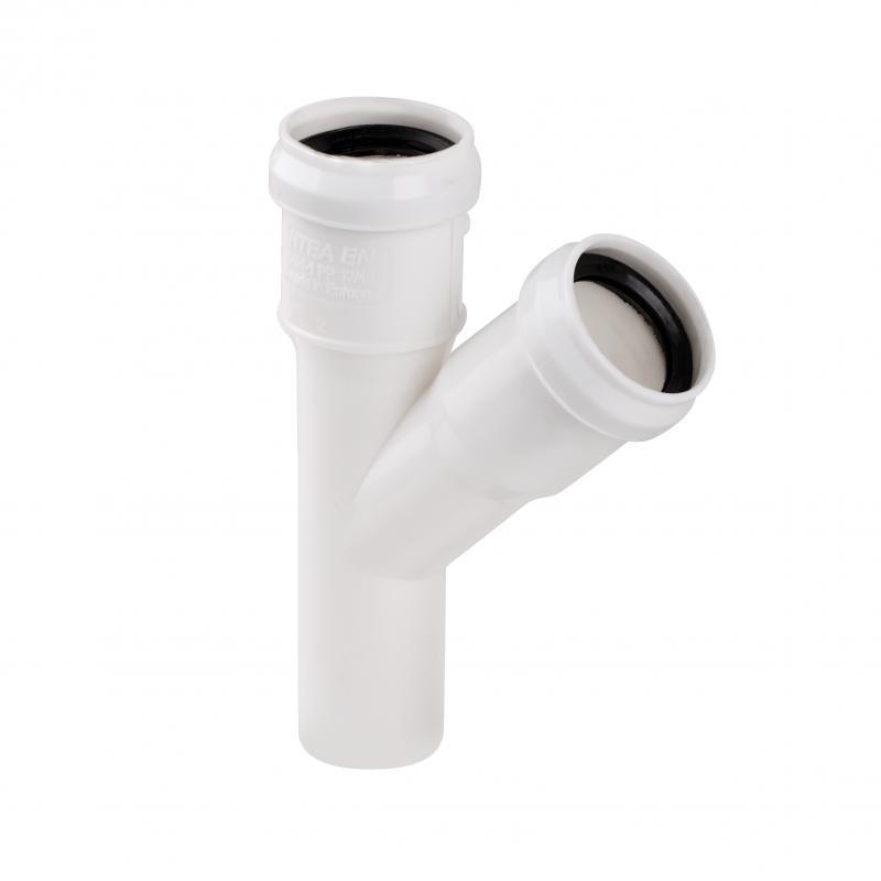Трійник каналізаційний TA Sewage 32, 45°, фото 1