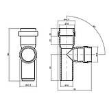 Трійник каналізаційний TA Sewage 32, 90°, фото 2