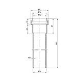 Труба PPR каналізаційна TA Sewage 32х1,8, 0,5 м, фото 2