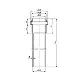 Труба PPR каналізаційна TA Sewage 32х1,8, 0,75 м, фото 2