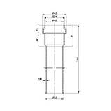 Труба PPR каналізаційна TA Sewage 32х1,8, 1 м, фото 2