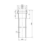 Труба PPR каналізаційна TA Sewage 32х1,8, 1,5 м, фото 2