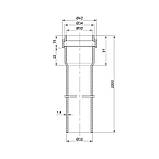 Труба PPR каналізаційна TA Sewage 32х1,8, 2 м, фото 2