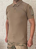 Тактична військова форма ( футболка поло COMBAT в кольорі койот + штани тактичні пісок) Відмінна якість., фото 3