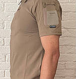 Тактична військова форма ( футболка поло COMBAT в кольорі койот + штани тактичні пісок) Відмінна якість., фото 5