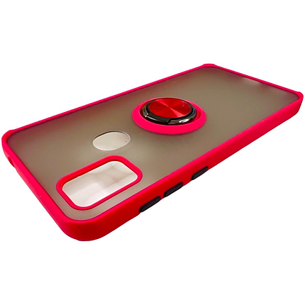 TPU чохол накладка Matte Ring Magnit для ZTE Blade A7S 2020 (на зті блейд а7с) червоний, фото 2