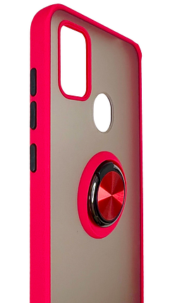 TPU чохол накладка Matte Ring Magnit для ZTE Blade A7S 2020 (на зті блейд а7с) червоний, фото 3