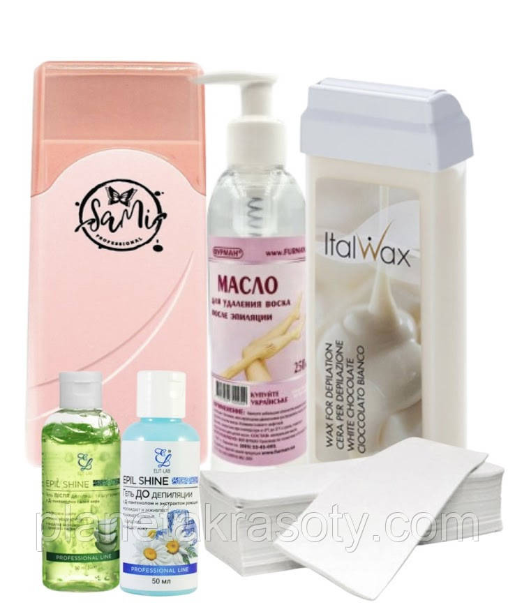 Набір для депіляції з касетним воскоплавом і касетним воском Ital Wax No 6, фото 1