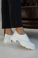 Жіночі туфлі шкіряні весняно-осінні білі Yuves 155 Original, Розмір: 38, 40