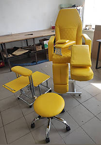 Меблі для педикюру крісло кушетка з підставкою для педикюру стільчик Педикюрний комплект 6 в 1 для салону