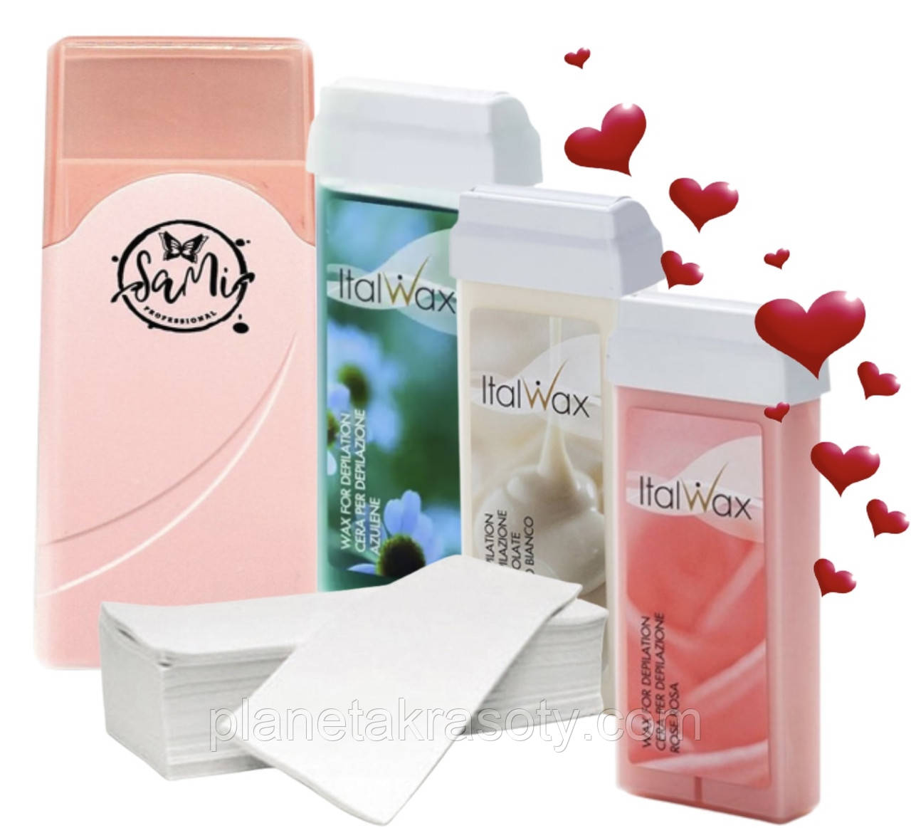 Набір для депіляції з касетним воскоплавом і касетним воском 1 шт Ital Wax No 9, фото 1