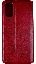 Шкіряний чохол книжка Cubic на ZTE Blade A71 (на зті блейд а71) червоний, фото 3