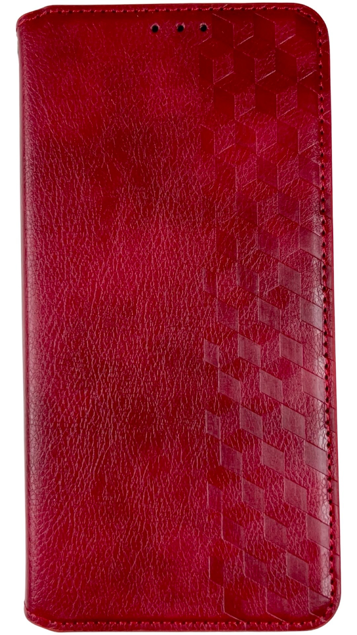 Шкіряний чохол книжка Cubic на ZTE Blade A71 (на зті блейд а71) червоний