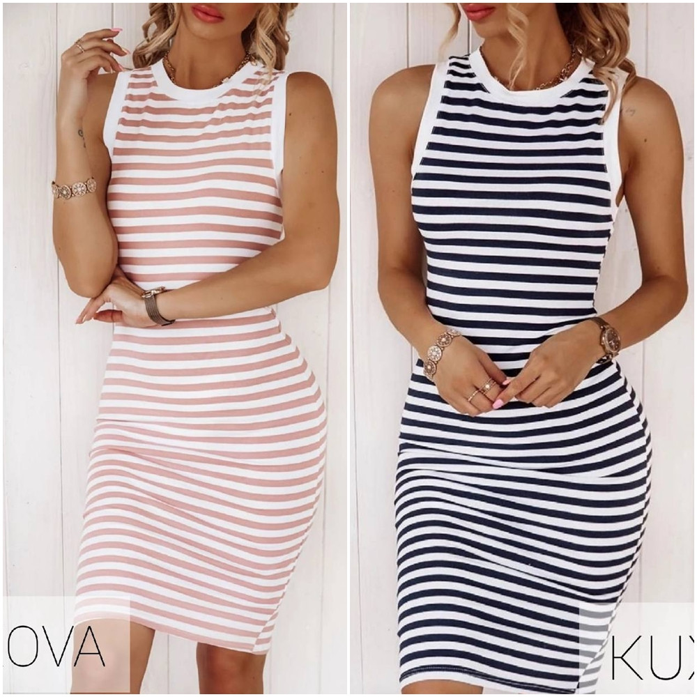 Літня сукня з вискози без рукавів за коліна норма і батал