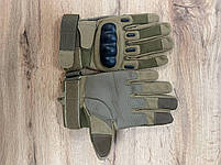 Тактичні рукавички військові з пальцями штурмові Gloves FF 2 у кольорі койот, фото 3