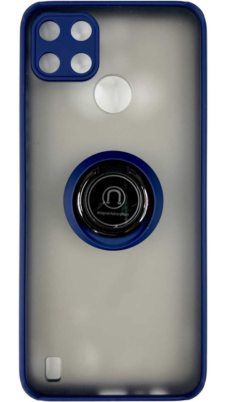 TPU чохол накладка Matte Ring Magnit для Realme C25Y (на реалі ц25у) синій
