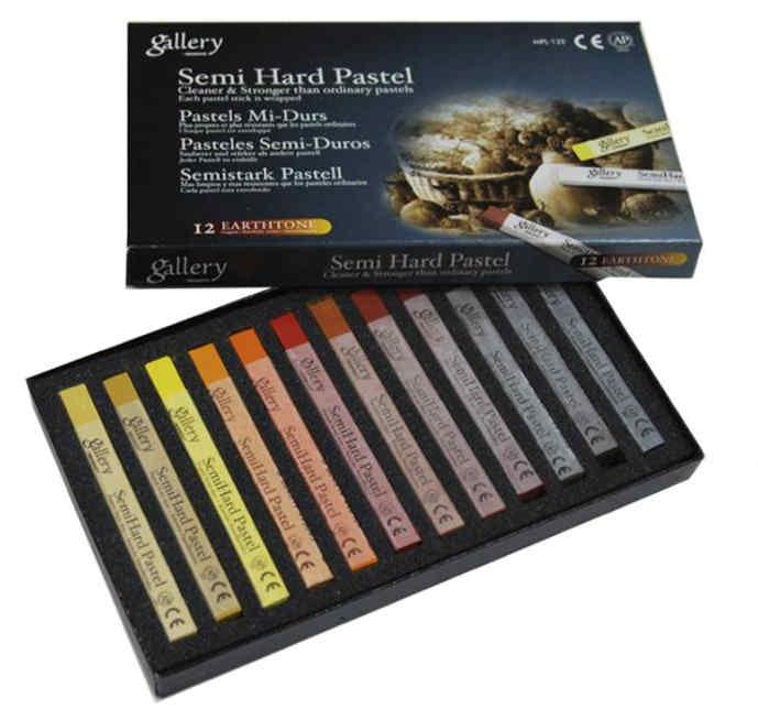 Пастель напівтверда суха профессійна  Mungyo 12 кольорів