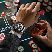 Чоловічий наручний годинник Curren Chronograph кварцовий з хронографом, фото 4