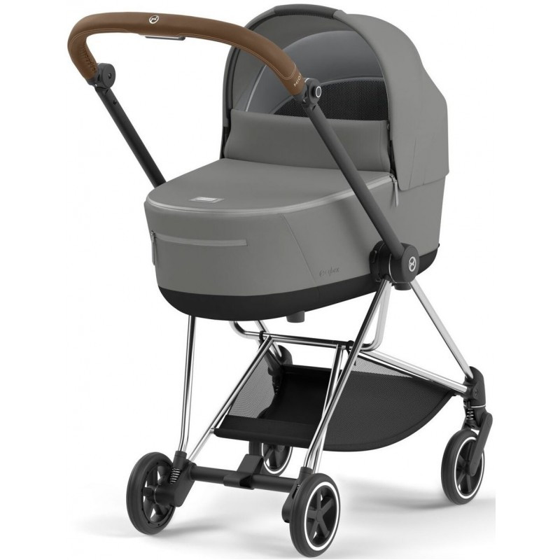 Коляска Cybex Mios 4.0 шасі Chrome Brown + люлька Mirage Grey, фото 1