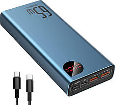 Baseus Adaman Metal Power Bank 65 W 6 A 20000 mAh з технологією QC3.0+PD3.0, фото 3