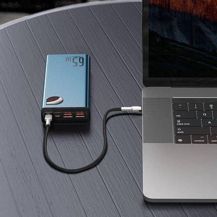 Baseus Adaman Metal Power Bank 65 W 6 A 20000 mAh з технологією QC3.0+PD3.0, фото 1