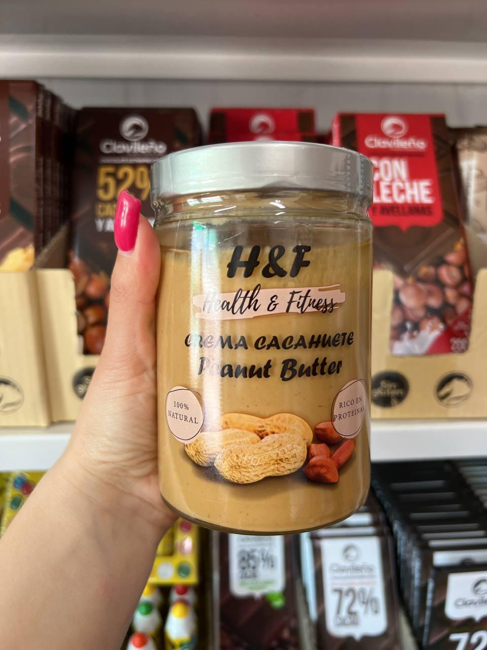 Арахісова паста 🥜 Health Fitness 500 гр. Іспанія