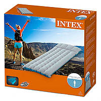 Односпальный надувной матрас с подголовником Intex
