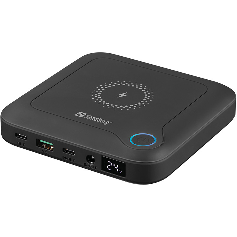 Зовнішній акумулятор для нотбуків Sandberg 24000 mAh All-in1 Laptop Power Bank 420-57, фото 1